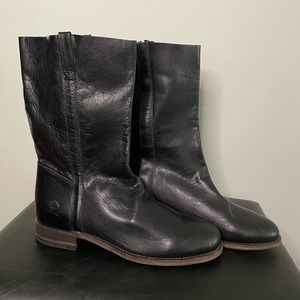 Men’s J.Artola Leather Boots, Black 11D